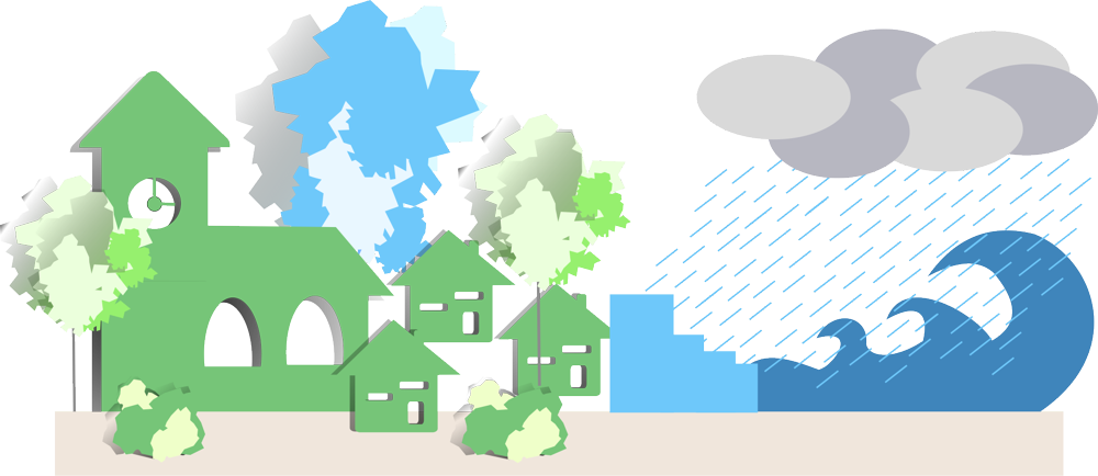 Abbildung zum Arbeitsfeld Konzepte zur Hochwasser- und Starkregenvorsorge